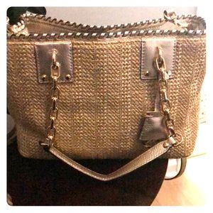 Michael Kors “Rosalie” metallic crossbody bag